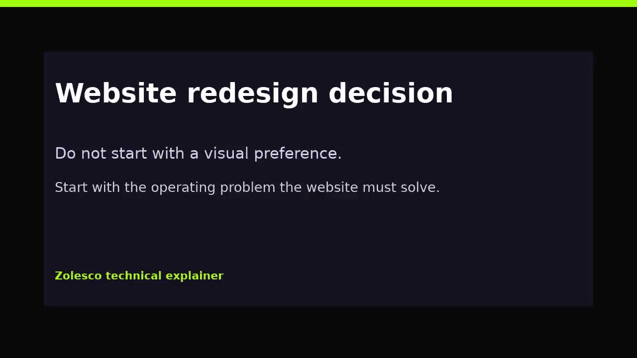 Website Redesign Decision Framework: Refresh, Rebuild, Replatform or Wait thumbnail