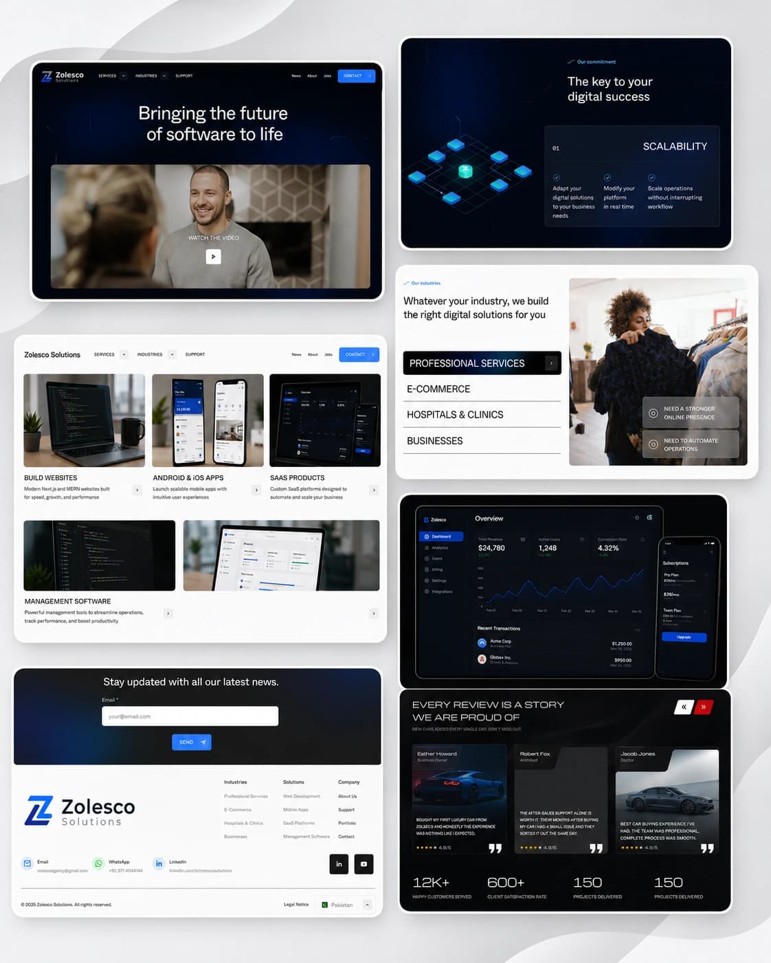 Business & Portfolio Website Samples Business Website Samples screenshot 1 by Zolesco Solutions