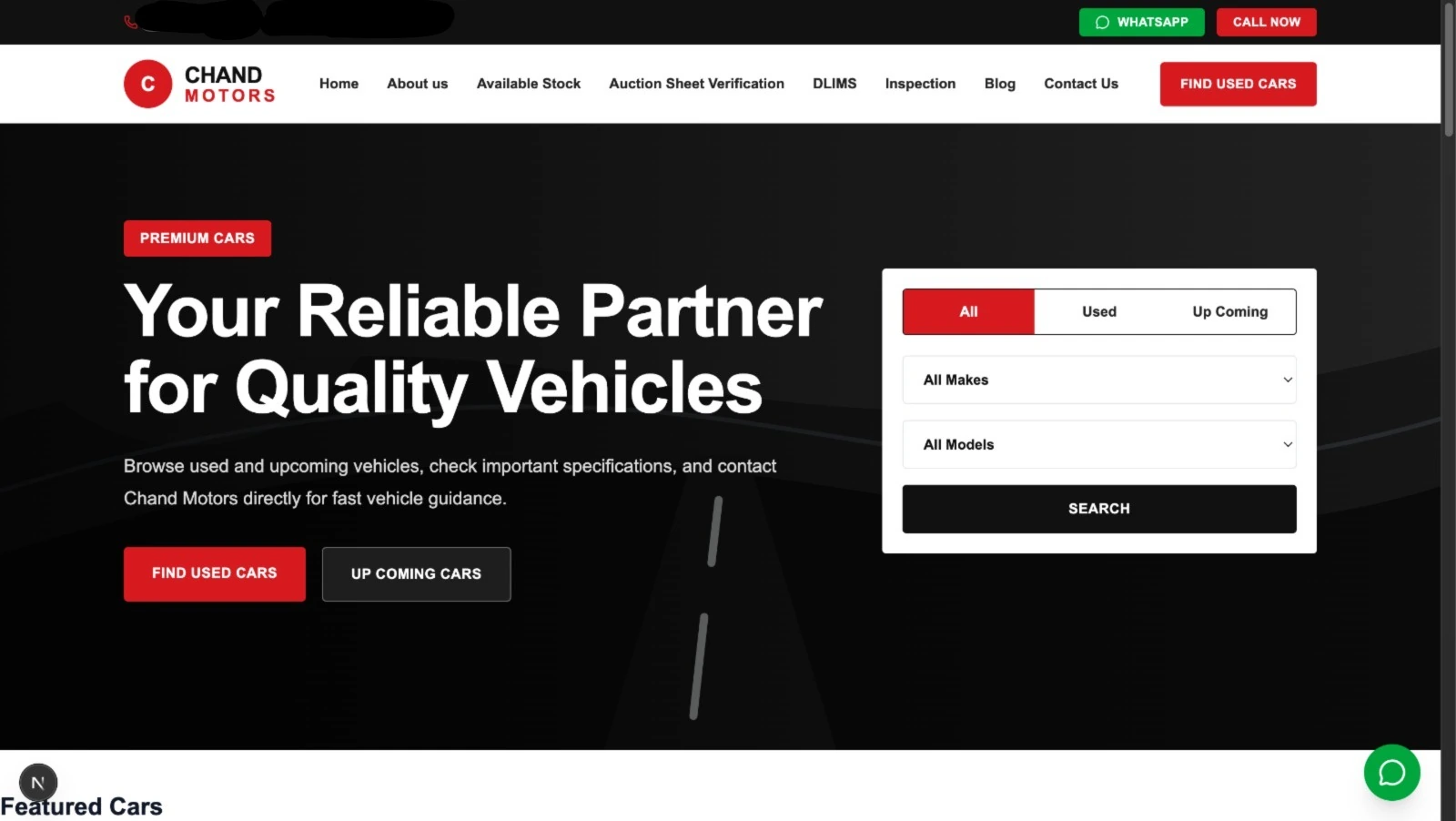 Car Showroom & Inventory Management System interface preview
