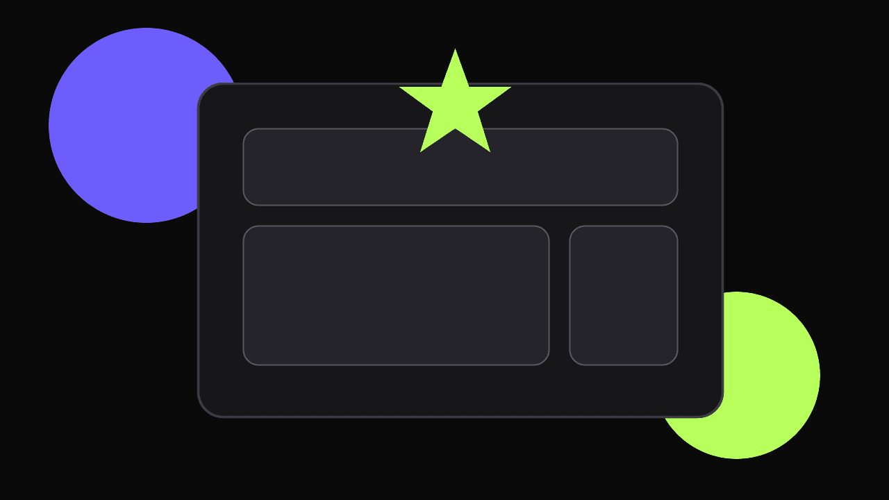Abstract illustration of a preferred source star above a publication interface